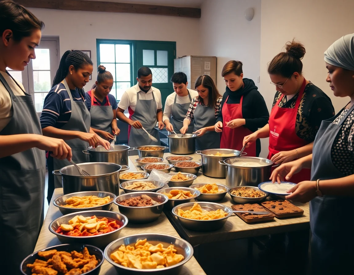 Community kitchen volunteers